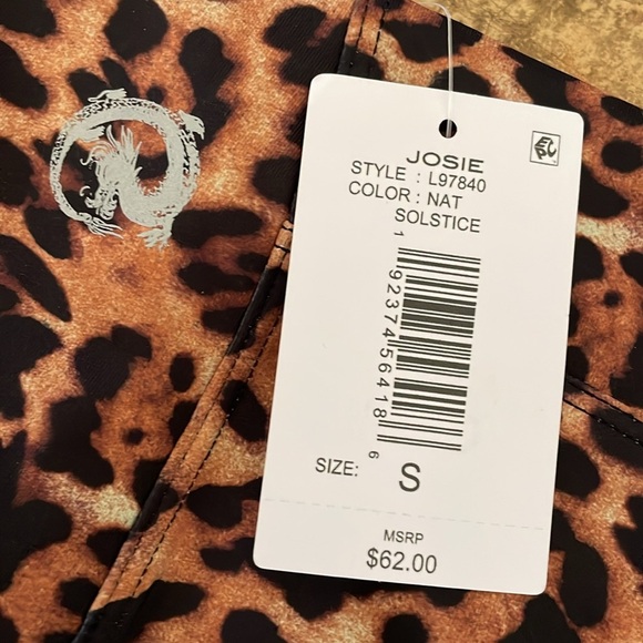 NEW Josie Natori Size Small Leopard Print Biker Shorts Athleisure New w Tags NWT - Picture 3 of 10